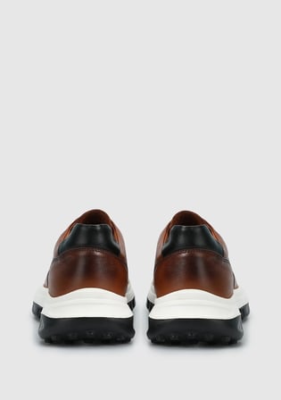 Taba Deri Erkek Sneaker