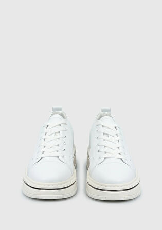 Beyaz Deri Erkek Sneaker