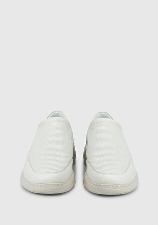 Beyaz Deri Erkek Ayakkabı