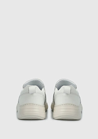 Beyaz Deri Erkek Ayakkabı