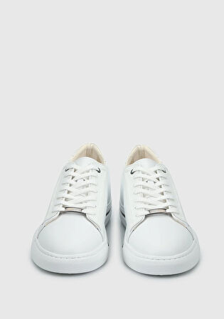 Beyaz Deri Erkek Sneaker