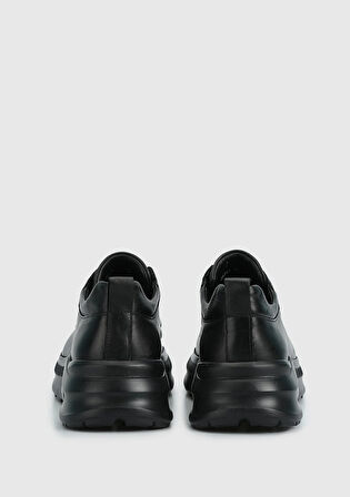Siyah Deri Erkek Sneaker