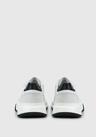 Beyaz Deri Erkek Sneaker
