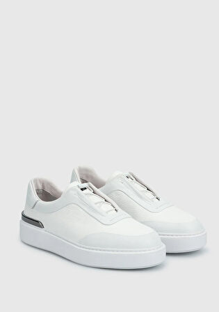Beyaz Deri Erkek Ayakkabı