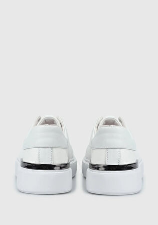 Beyaz Deri Erkek Ayakkabı