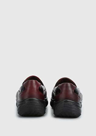 Bordo Deri Kadın Ayakkabı
