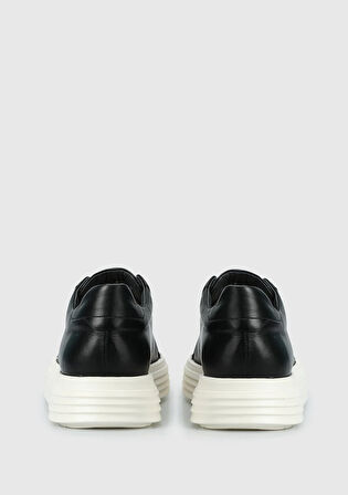 Siyah Deri Erkek Sneaker