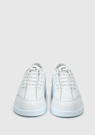 Beyaz Deri Erkek Ayakkabı