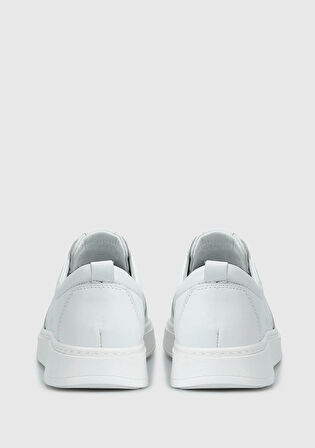 Beyaz Deri Erkek Ayakkabı