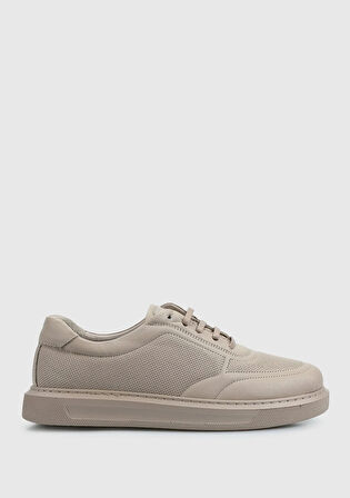 Vizon Deri Kadın Sneaker