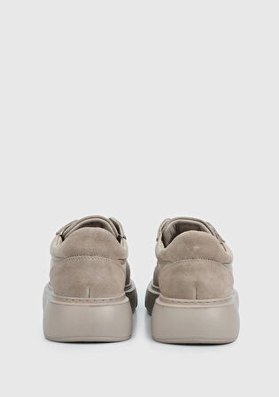 Vizon Deri Kadın Sneaker