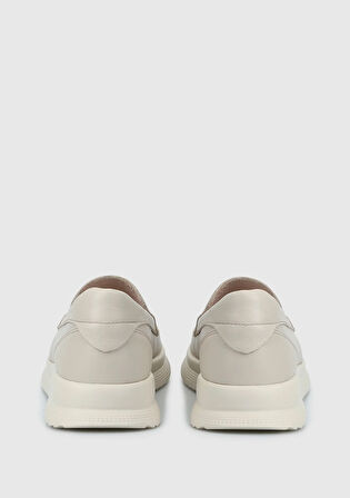 Bej Deri Kadın Ayakkabı