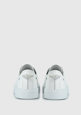 Beyaz Deri Erkek Ayakkabı