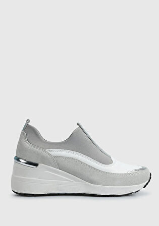 Beyaz Deri Kadın Sneaker