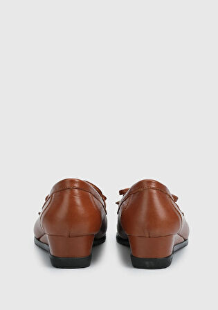 Taba Deri Kadın Ayakkabı