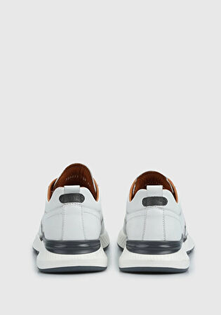 Beyaz Deri Erkek Ayakkabı