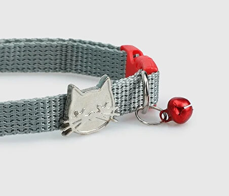 Kırmızı  Provoq T1072 Kırmızı İnce Tasma Kedi