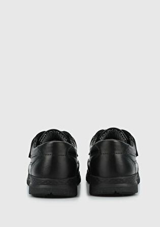 Siyah Deri Kadın Ayakkabı