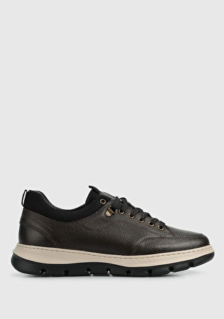 Kahve Deri Erkek Sneaker