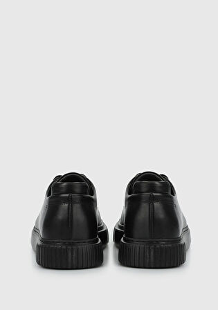 Siyah Deri Erkek Sneaker