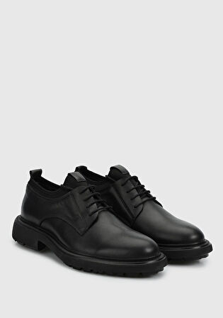 Siyah Deri Erkek Ayakkabı