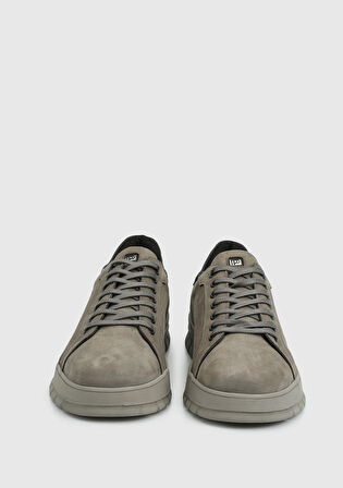 Gri Deri Erkek Ayakkabı