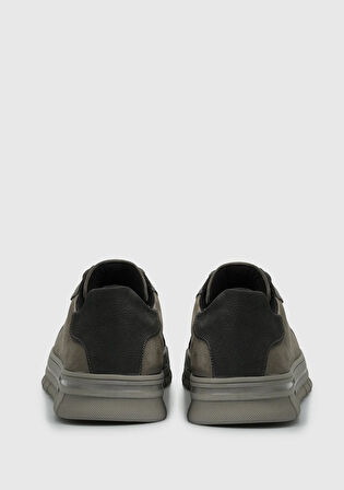 Gri Deri Erkek Ayakkabı