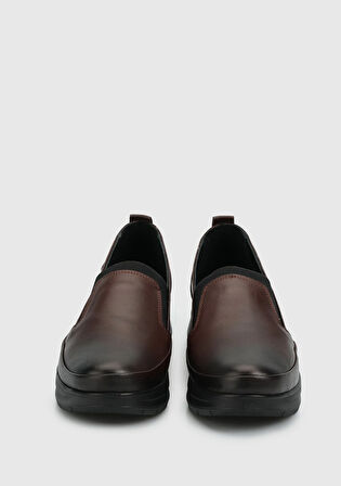 Kahve Deri Kadın Ayakkabı