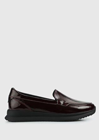 Bordo Deri Kadın Ayakkabı