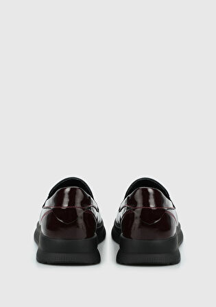 Bordo Deri Kadın Ayakkabı