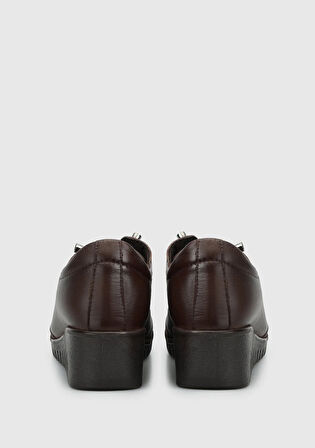 Kahve Deri Kadın Ayakkabı