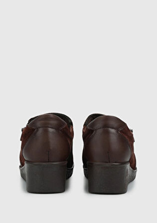 Kahve Deri Kadın Ayakkabı