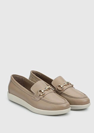 Vizon Deri Kadın Ayakkabı