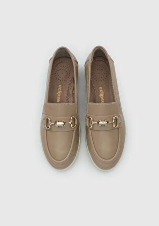 Vizon Deri Kadın Ayakkabı