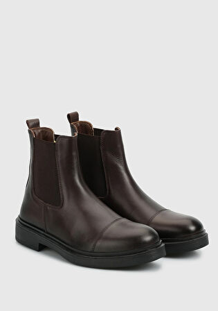 Kahve Deri Erkek Bot