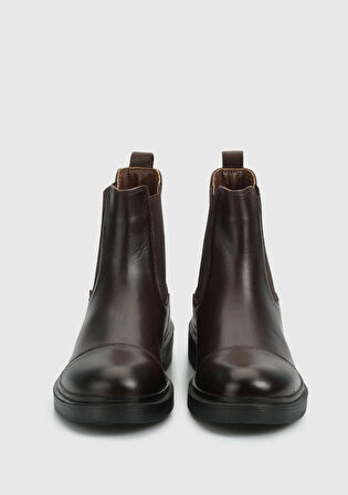 Kahve Deri Erkek Bot