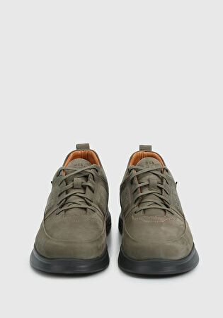 Haki Deri Erkek Ayakkabı