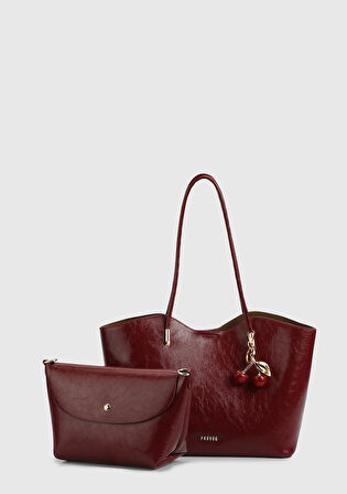 Bordo Kadın Omuz Çantası
