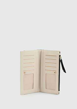 Siyah  Provoq AD77 Siyah-Bej Cüzdan