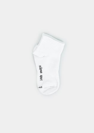 Beyaz  Eclipse Sport ES005 Beyaz Yarım Spor Tekli Çorap