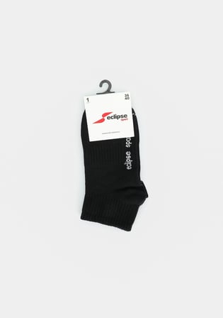 Krem  Eclipse Sport ES005 Siyah Yarım Spor Tekli Çorap