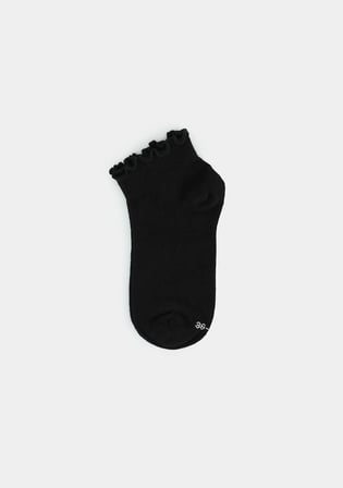 Siyah  Provoq PP01 Fırfırlı Siyah