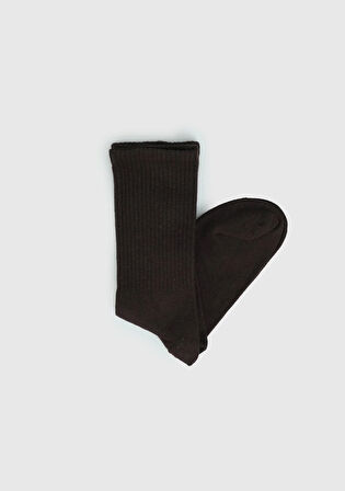 Kahve  Provoq Çorap Kahve Uzun Çorap