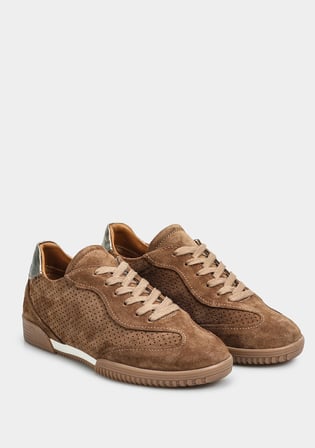 Taba Deri Kadın Sneaker