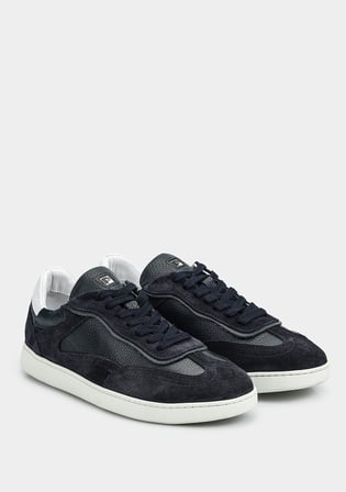 Lacivert Deri Erkek Sneaker