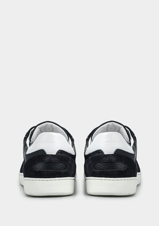 Lacivert Deri Erkek Sneaker