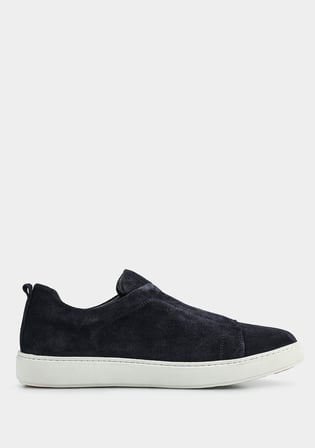 Lacivert Deri Erkek Sneaker