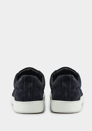 Lacivert Deri Erkek Sneaker