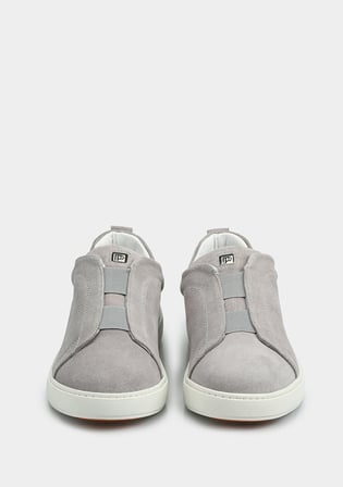 Gri Deri Erkek Sneaker