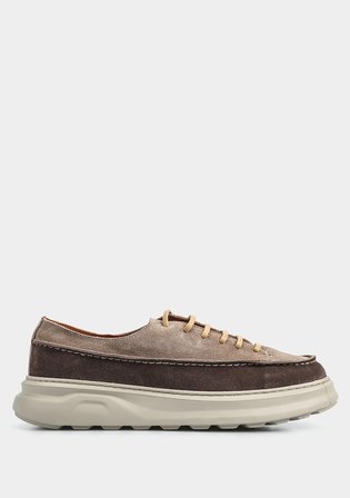 Kahve Deri Erkek Sneaker